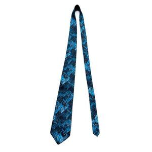 Bugatchi Mens blue neck tie